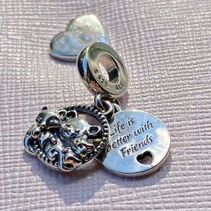 PANDORA Bear, Fox & Squirrel Dangle Charm